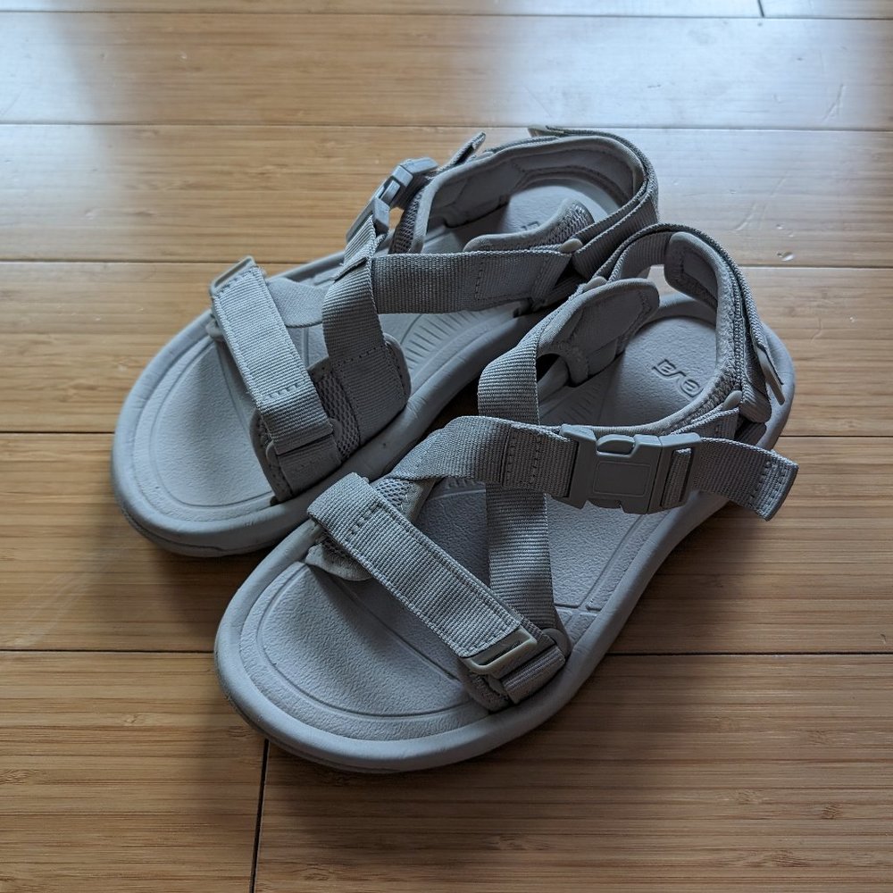Teva Light Gray Strap Sandals